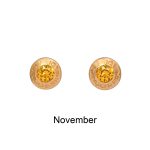 Birthstone Earrings – with Swarovski Crystals (12 Colours)