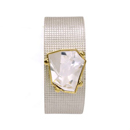 Wabi karkötő – Áttetsző kristállyal, arany