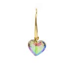 Rainbow Heart Crystal Earrings