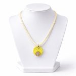 Lollipop Yellow Leather Necklace with Swarovski® Crystal