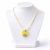 Lollipop Yellow Leather Necklace with Swarovski® Crystal