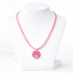 Lollipop Pink Necklace & Pink Crystal Earrings Set