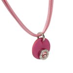 Lollipop Pink Necklace & Pink Crystal Earrings Set