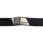 MOROCCO Leather Bracelet with Crystals - Black, Silver