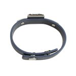 MOROCCO Leather Bracelet with Crystals - Grey, Silver