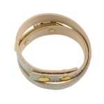 MOROCCO Wrap Leather Bracelet with Crystals