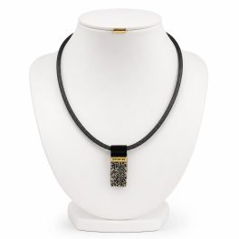 MOROCCO Black Necklace with Crystals in Gold Colour