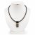 MOROCCO Black Necklace with Crystals in Gold Colour