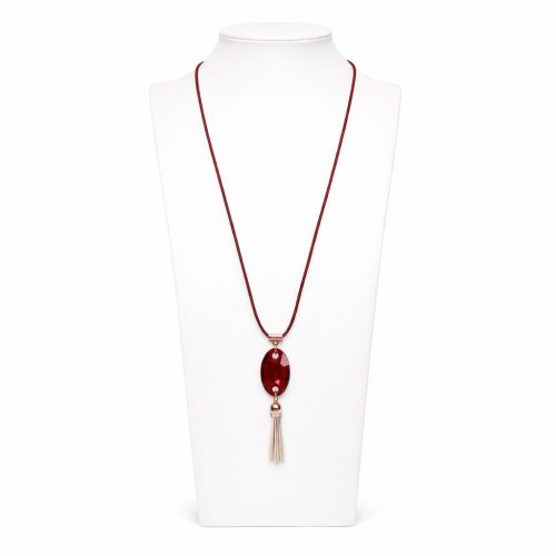 Candy - Burgundy Crystal Necklace