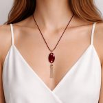 Candy - Burgundy Crystal Necklace