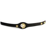 Black Leather Bracelet with Pearl