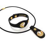 Black Leather Bracelet with Pearl