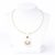 White Leather Necklace with Pearl