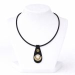 Fekete Leather Necklace with Pearl
