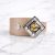 MIAMI - Gold Leather Bracelet with Crystal