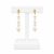 SIREN Earrings with Pearls and Crystals, Gold Coloured