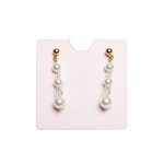 SIREN Earrings with Pearls and Crystals, Gold Coloured