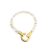 SIREN Bracelet with Pearls and Crystals Gold