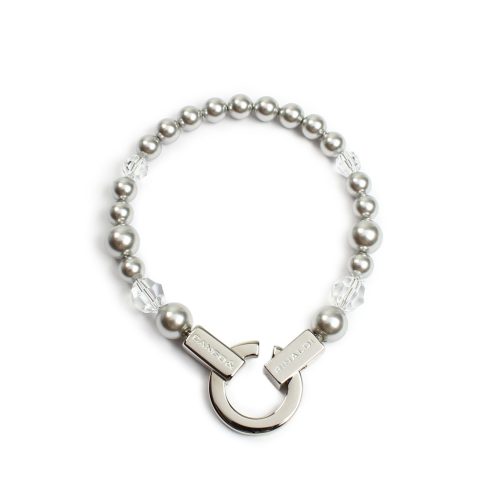 SIREN Bracelet with Pearls and Crystals Silver