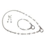 SIREN Bracelet with Pearls and Crystals Silver