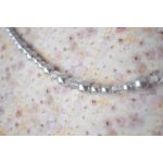 SIREN nyaklánc gyöngyökkel és kristályokkal, ezüst színben