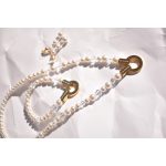 SIREN nyaklánc gyöngyökkel és kristályokkal, arany színben