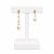 SIREN Asymmetrical Earrings with Pearls and Crystals, Gold Coloured