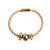 Beluga - Leather Bracelet with Pearls and Crystal - Beige