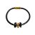 Beluga - Leather Bracelet Crystals - Black