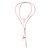 SILK Pink Satin Necklace with Crystals