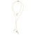 SILK Cream Satin Necklace with Crystals