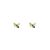 BUTTERFLY Yellow Crystal Stud Earrings (Small)