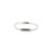 TWINS Silver Leather Bracelet with Crystals