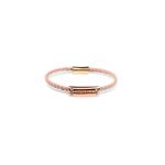 TWINS Rosegold Leather Bracelet with Crystals