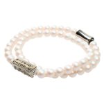 MOANA Pearl Bracelet - Silver colour elements