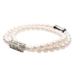 MOANA Pearl Bracelet - Silver colour elements
