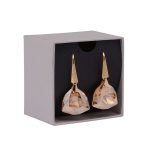 Large Triangle Crystal Earrings