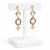 Dots Gold Crystal Earrings