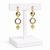 Dots Gold Crystal Earrings