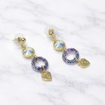 Dots Gold Crystal Earrings