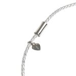 Dots Necklace – Silver Crystal and Leather Cord Necklace