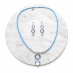 Dots Crystal Jewelry Set – Blue