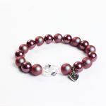 Pearl Bracelet Burgundy