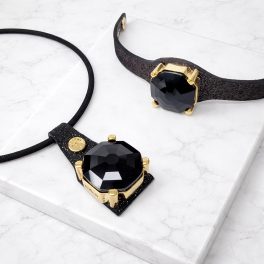 Octagon jewelry set - the balck elegance